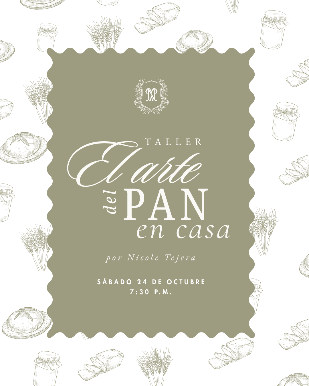 Taller EN VIVO de masa madre: “El arte del pan en casa”